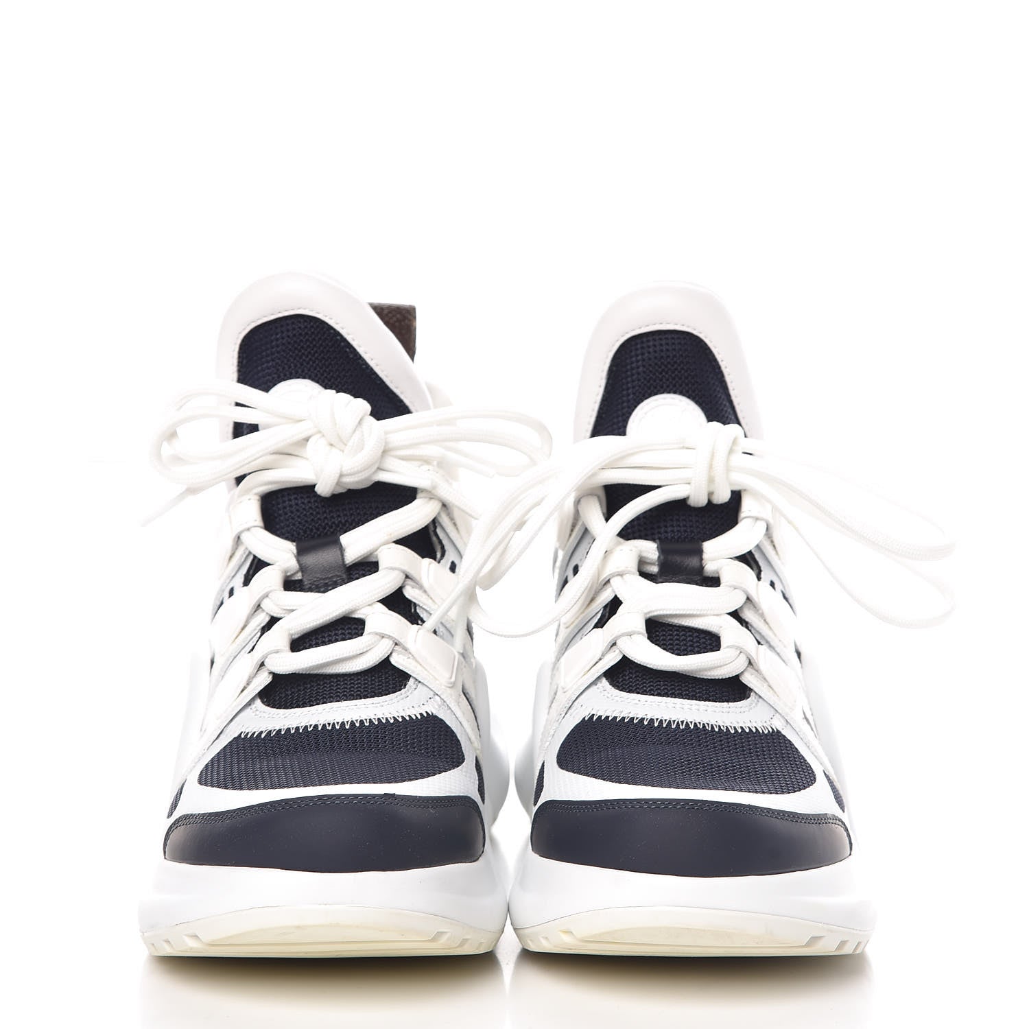 Louis Vuitton Calfskin Technical Nylon LV Archlight Sneakers 35.5 Marine 2 of 10