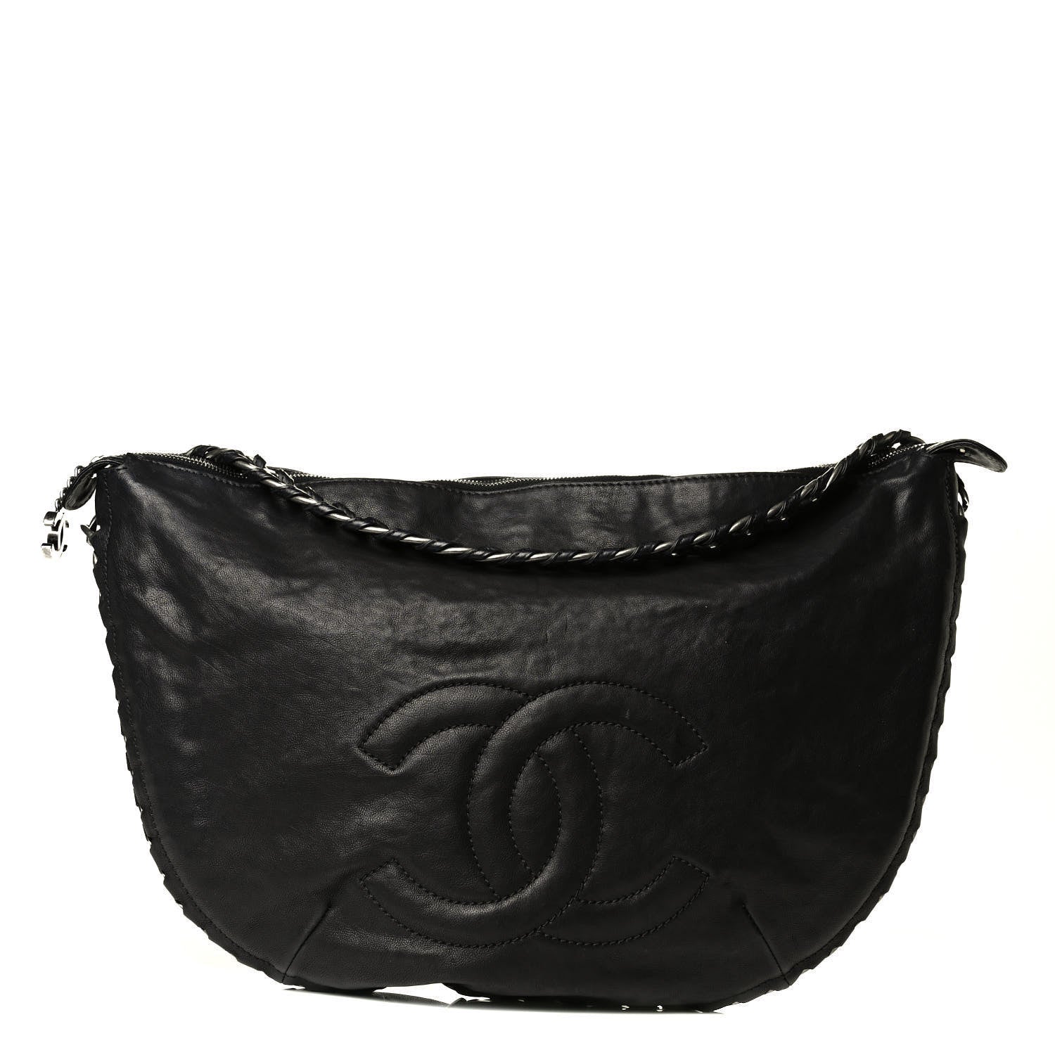 Chanel Calfskin Modern Chain Hobo Black 1 of 7