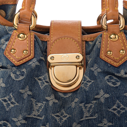 Louis Vuitton Monogram Denim Pleaty Blue 6 of 9