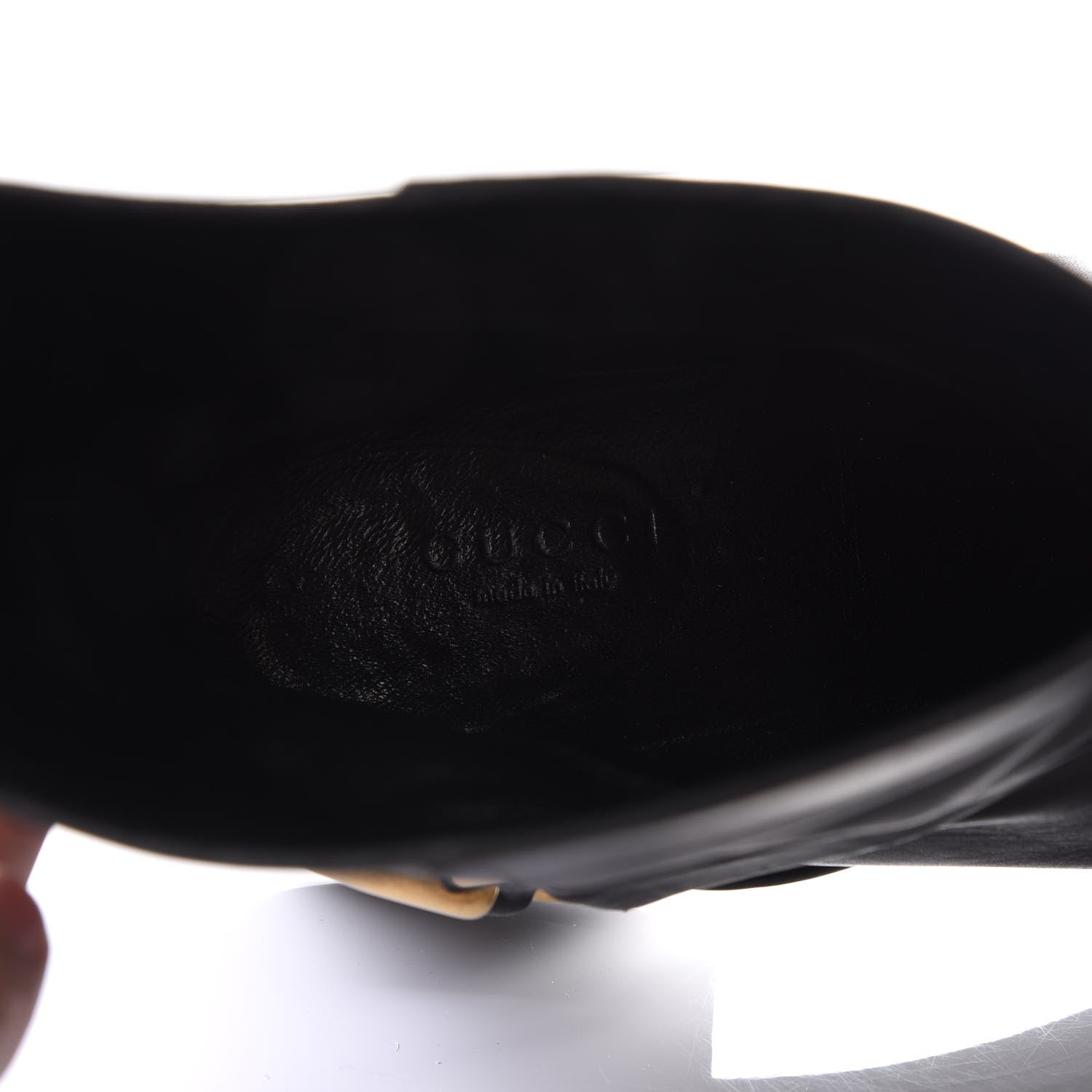 Gucci Calfskin Tess Horsebit Ankle Boots 37 Black 7 of 9