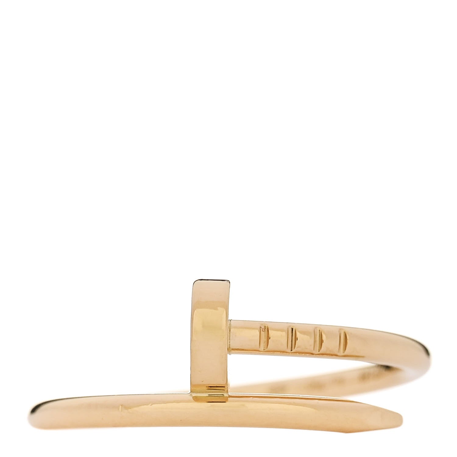 Cartier 18K Yellow Gold Small Juste Un Clou Ring 55 7.25 1 of 5