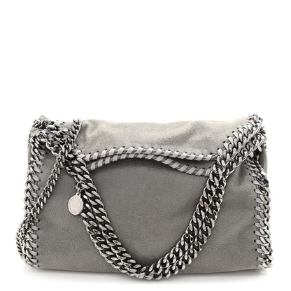Stella McCartney Shaggy Deer Mini Falabella Fold Over Tote Light Grey 1 of 11