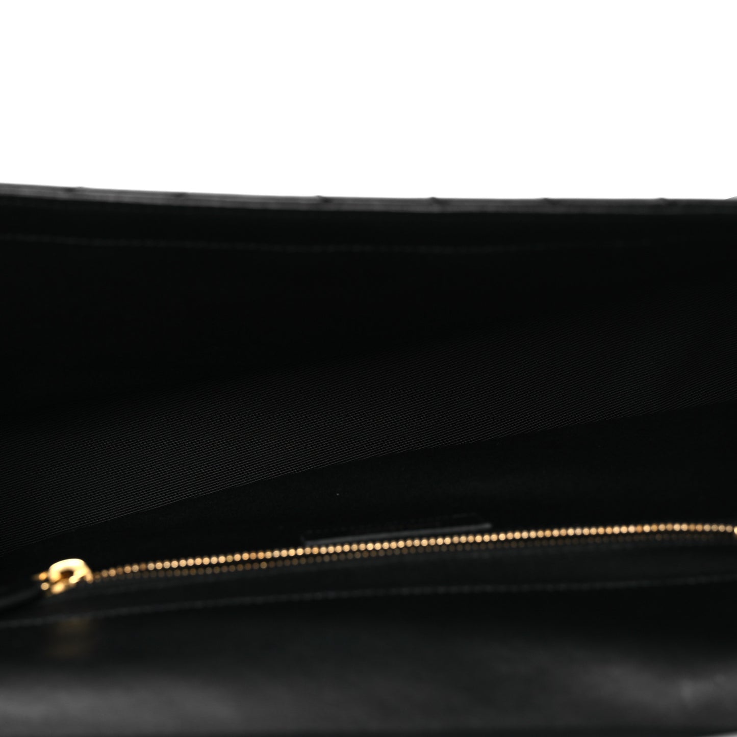 Smooth Calfskin Matelasse Chevron Large Monogram Satchel Black