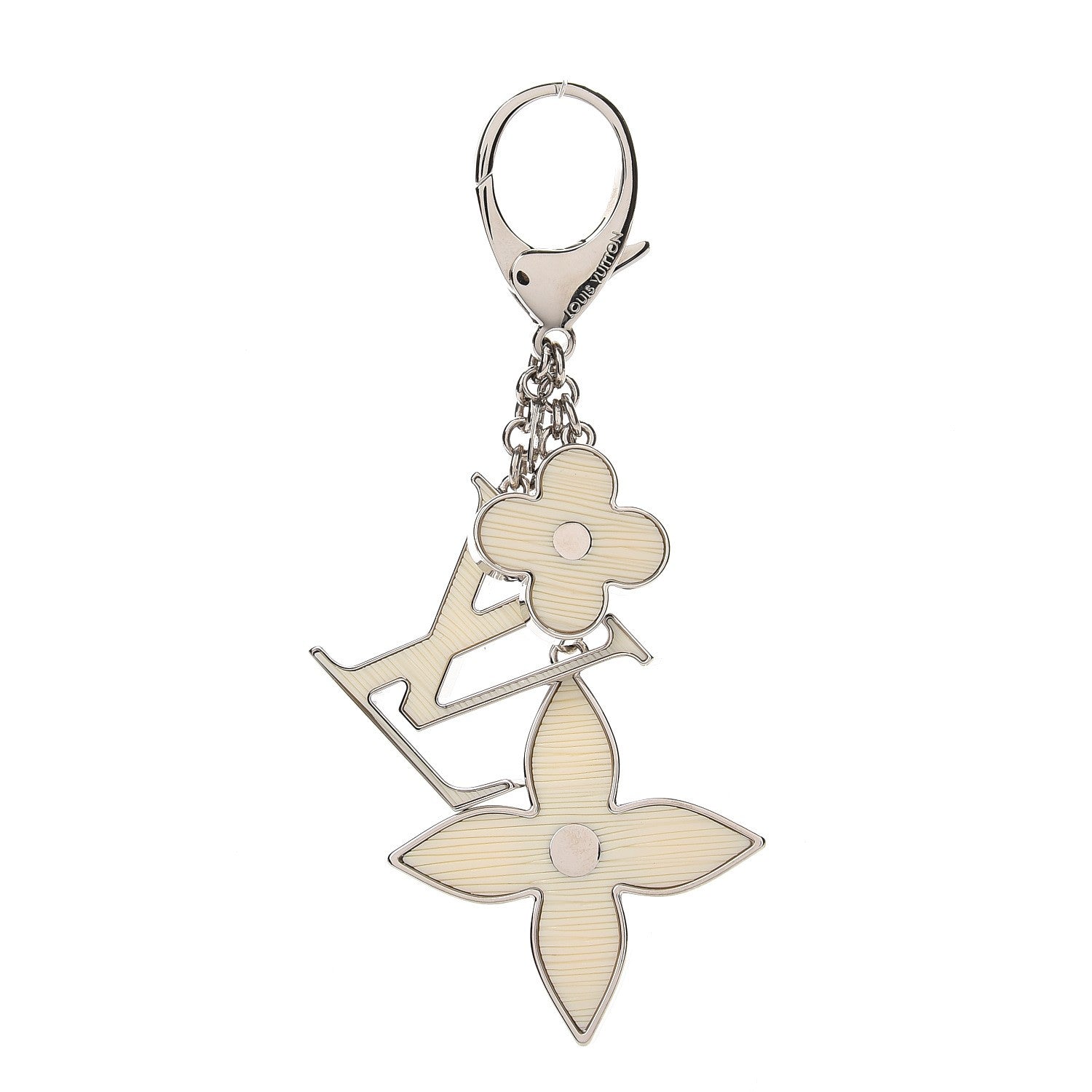 Louis Vuitton Fleur d'Epi Bag Charm Ivory 1 of 3