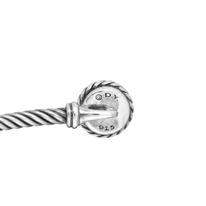 David Yurman Sterling Silver Black Onyx 3mm Chatelaine Bracelet 4 of 4