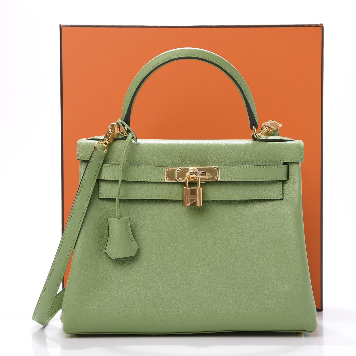 Hermes Evercolor Kelly Retourne 28 Vert Criquet 13 of 13