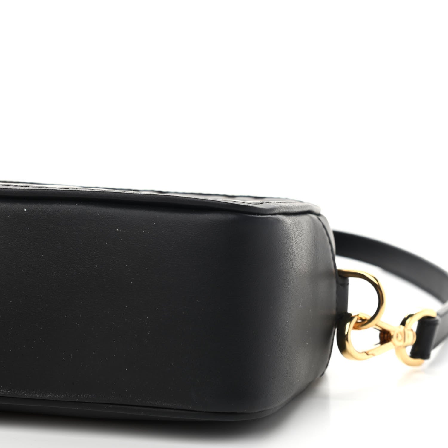 Fendi Vitello Century Bi-Color FF 1974 Embossed Mini Camera Case Maya Black 8 of 8