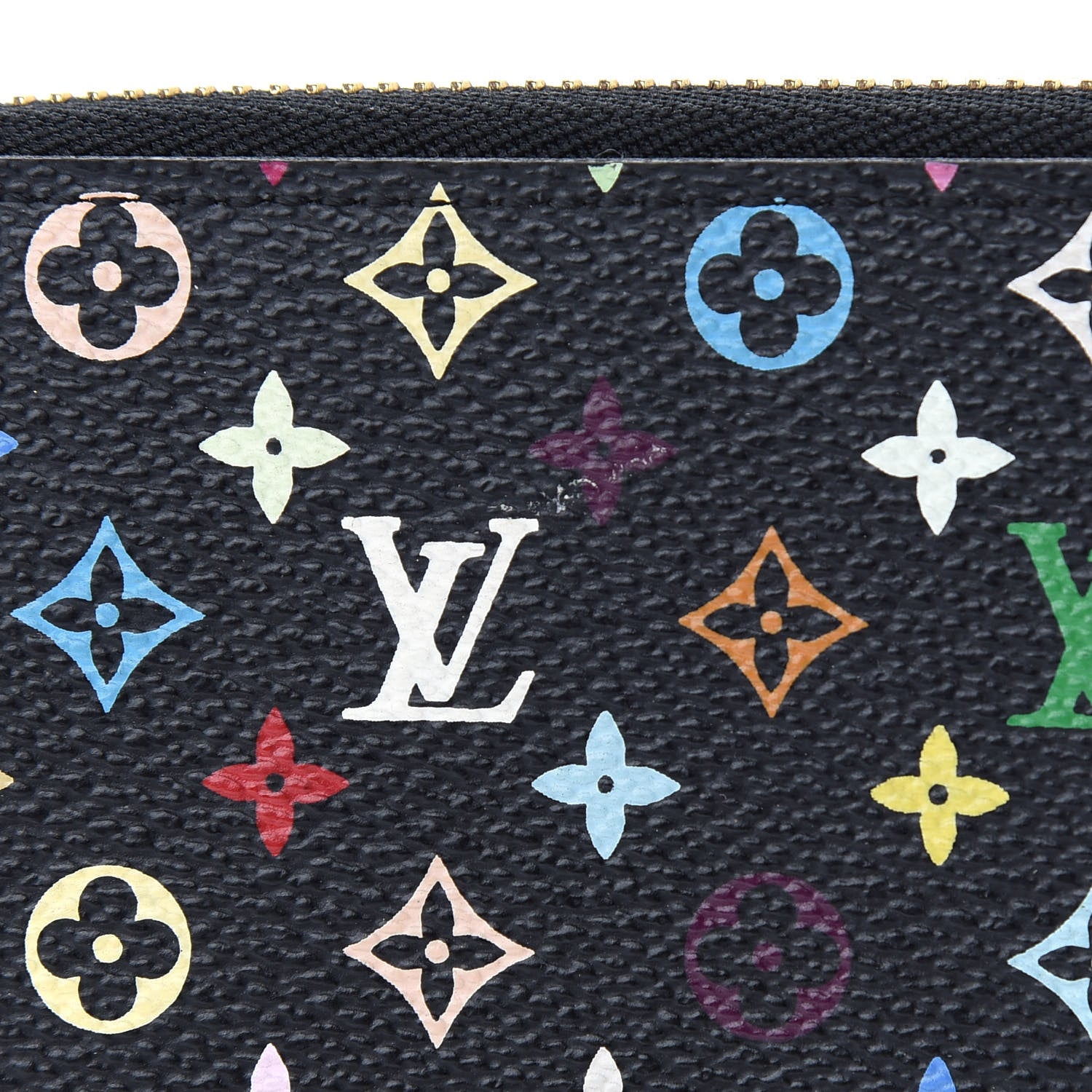 Louis Vuitton Monogram Multicolor Zippy Wallet Black Grenade 7 of 7