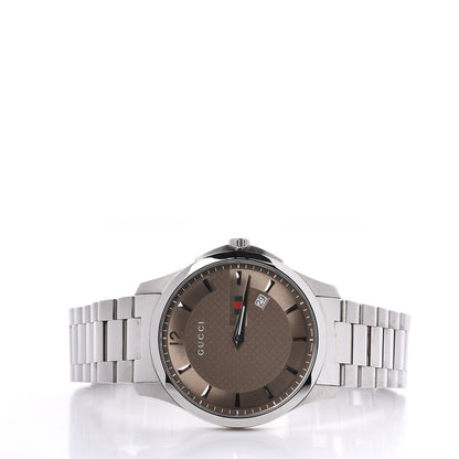 Gucci Stainless Steel 40mm G-Timeless Quartz Watch Brown 3 of 7
