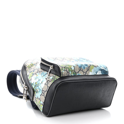 Gucci GG Supreme Monogram Blooms Small Day Backpack Blue 4 of 11