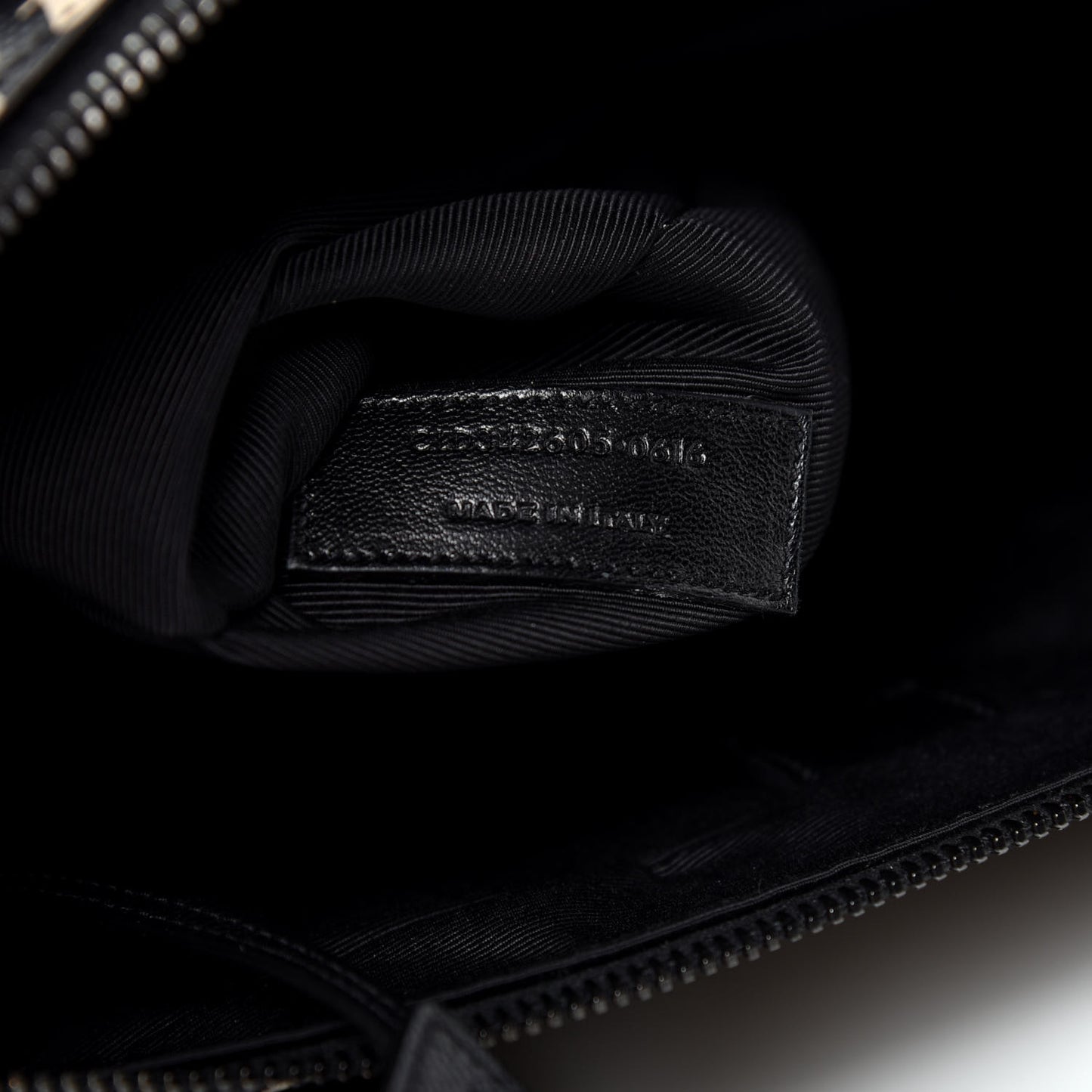 Grain de Poudre Skeleton Print Medium Museo Briefcase Black