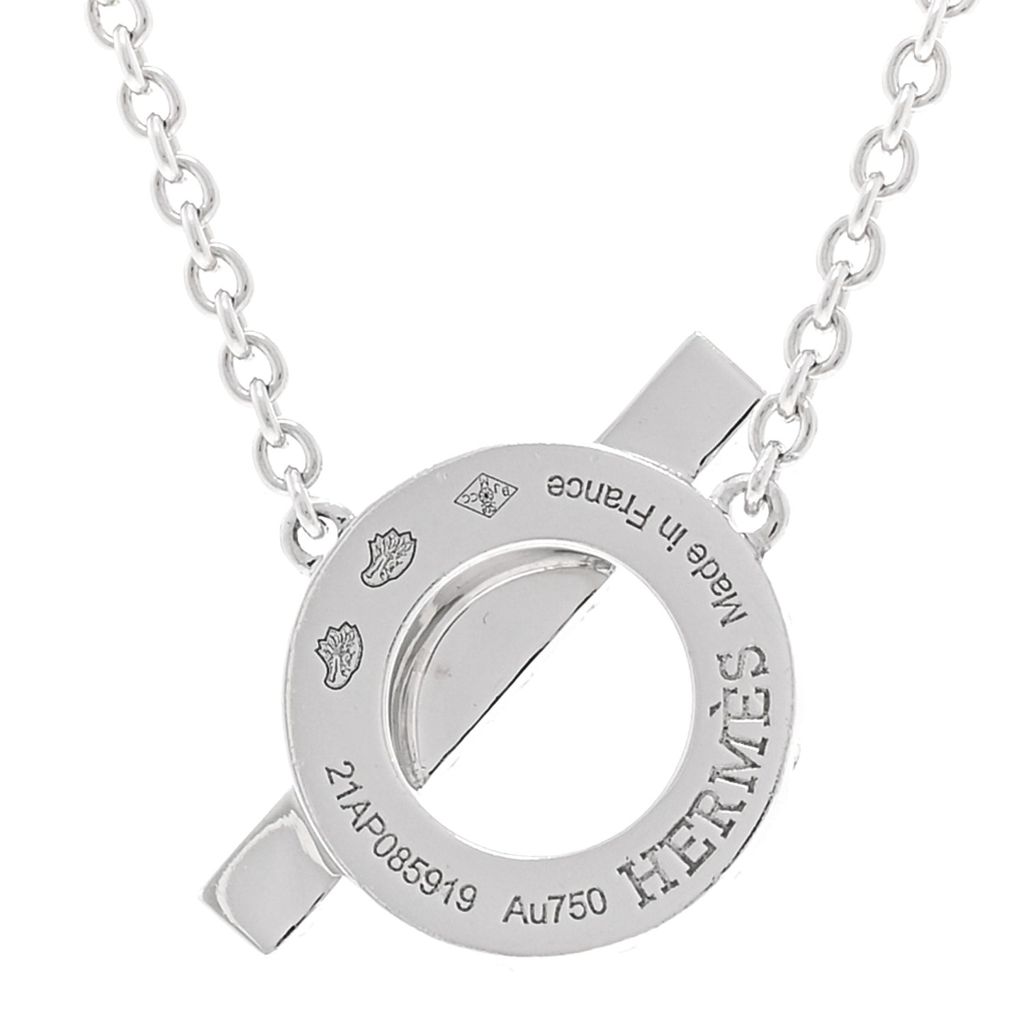 18K White Gold Diamond Finesse Pendant Necklace