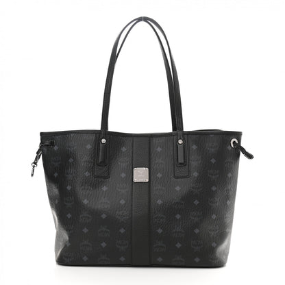 MCM Visetos Medium Reversible Shopper Tote Black 3 of 15