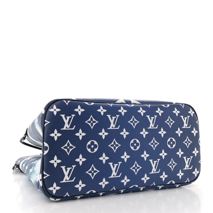 Louis Vuitton Monogram Escale Neverfull MM Blue 5 of 12