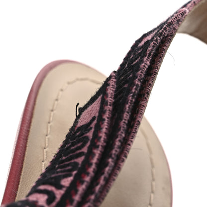Christian Dior Canvas Embroidered Florilegio J'Adior Slingback 65mm Pumps 38.5 White Multicolor 12 of 13