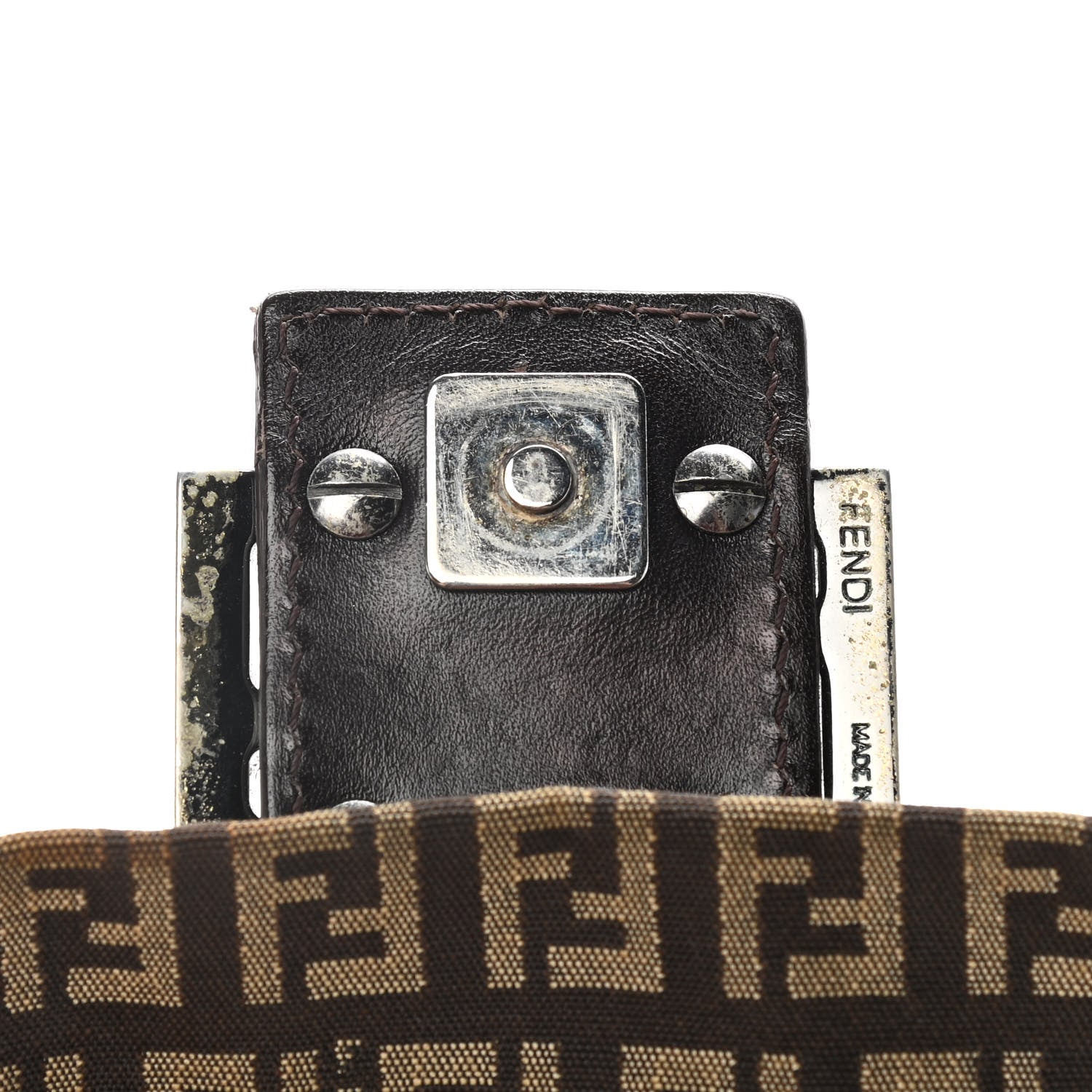 Fendi Zucchino Mini Mama Baguette Tobacco 10 of 15