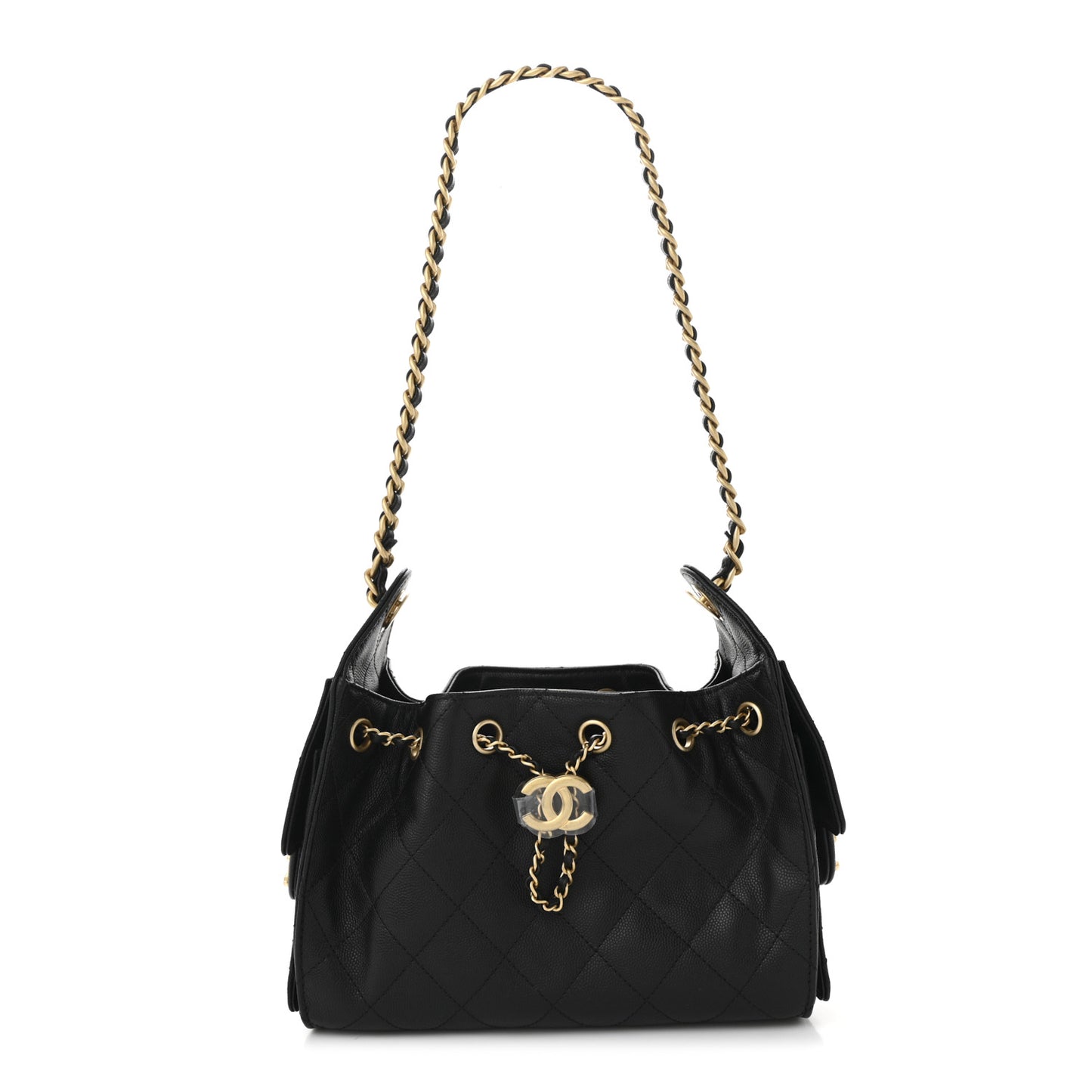 Caviar Quilted Mini Chanel 25 Handbag Black
