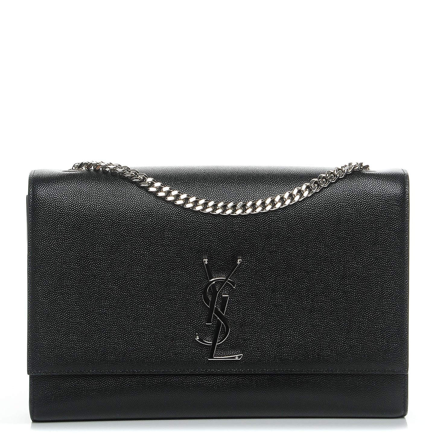 Grain De Poudre Large Classic Monogram Kate Satchel Black