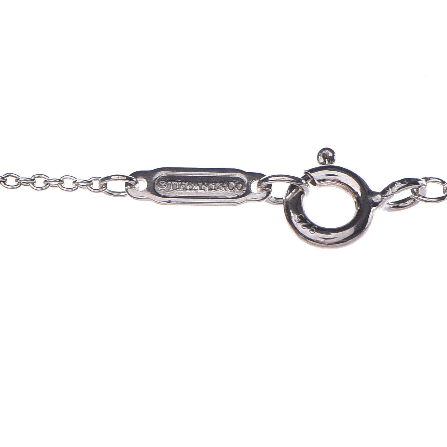 Sterling Silver Enamel Knot Key Pendant Necklace Blue