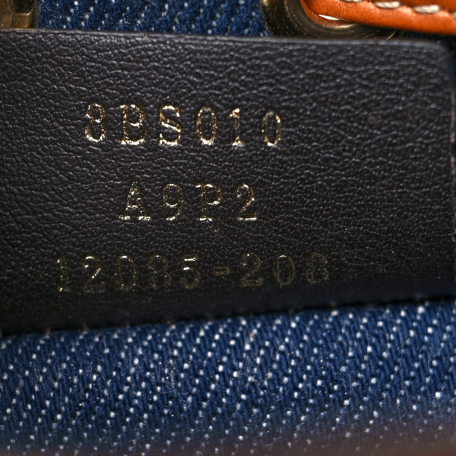 Fendi Denim Vitello King F is Fendi FF Embroidered Mini Mon Tresor Bucket Bag Blue Cuoio 7 of 10
