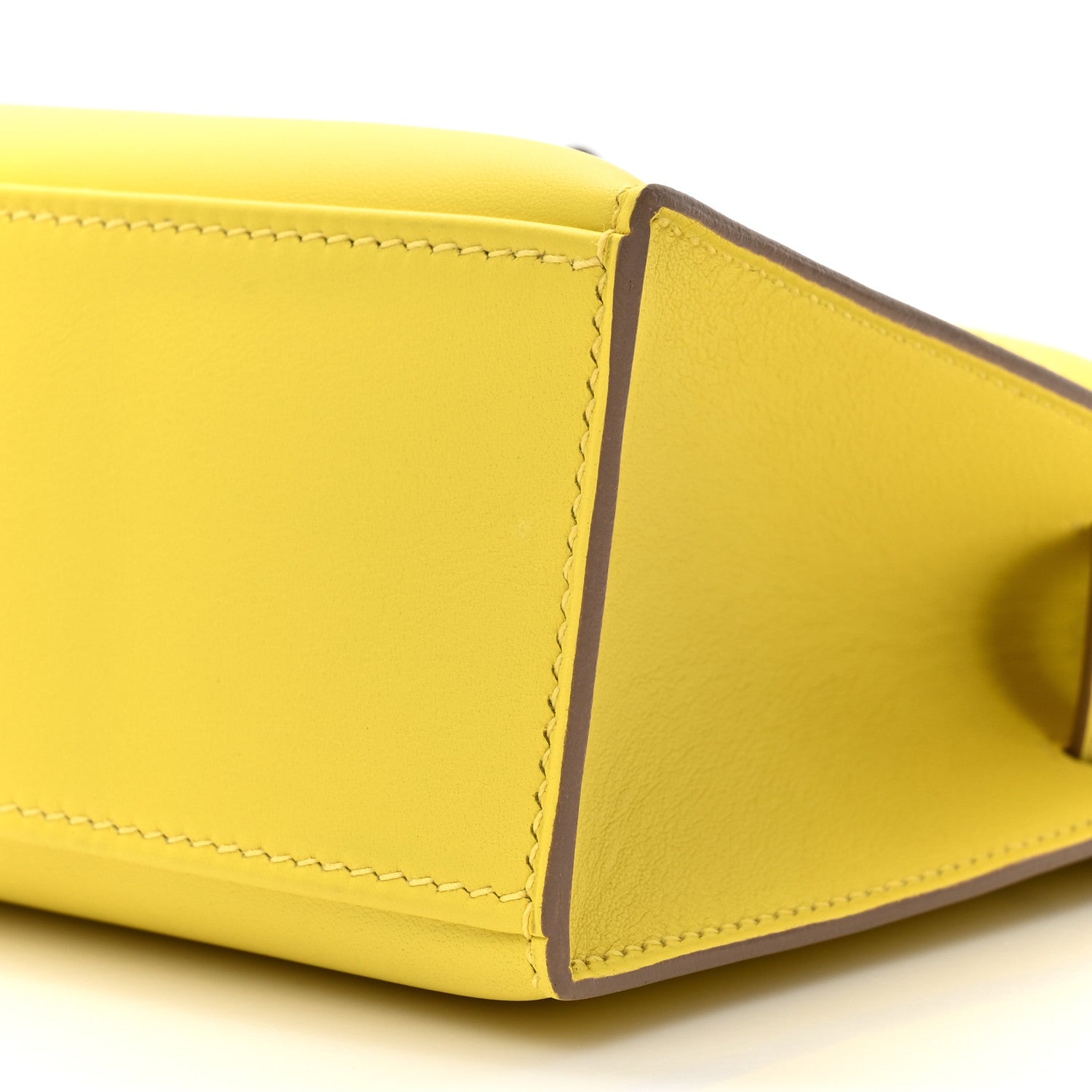 Hermes Swift Kelly Pochette Clutch Lime 9 of 11