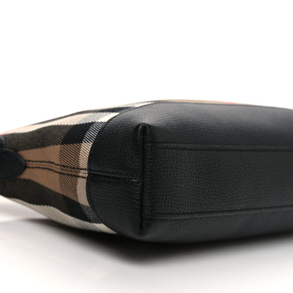 Burberry Derby House Check Abingdon Convertible Clutch Black 10 of 11