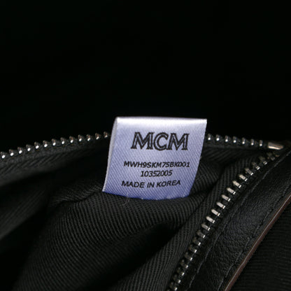 MCM Calfskin Ottomar Monogram Large Klara Hobo Black 6 of 7