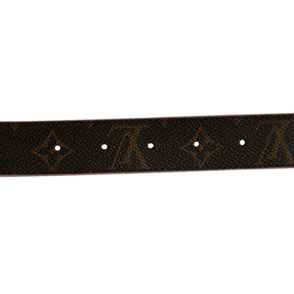 Louis Vuitton LOUIS VUITTON Calfskin Monogram 30mm LV Initiales Reversible Belt 90 36 Rose Ballerine 6 of 7
