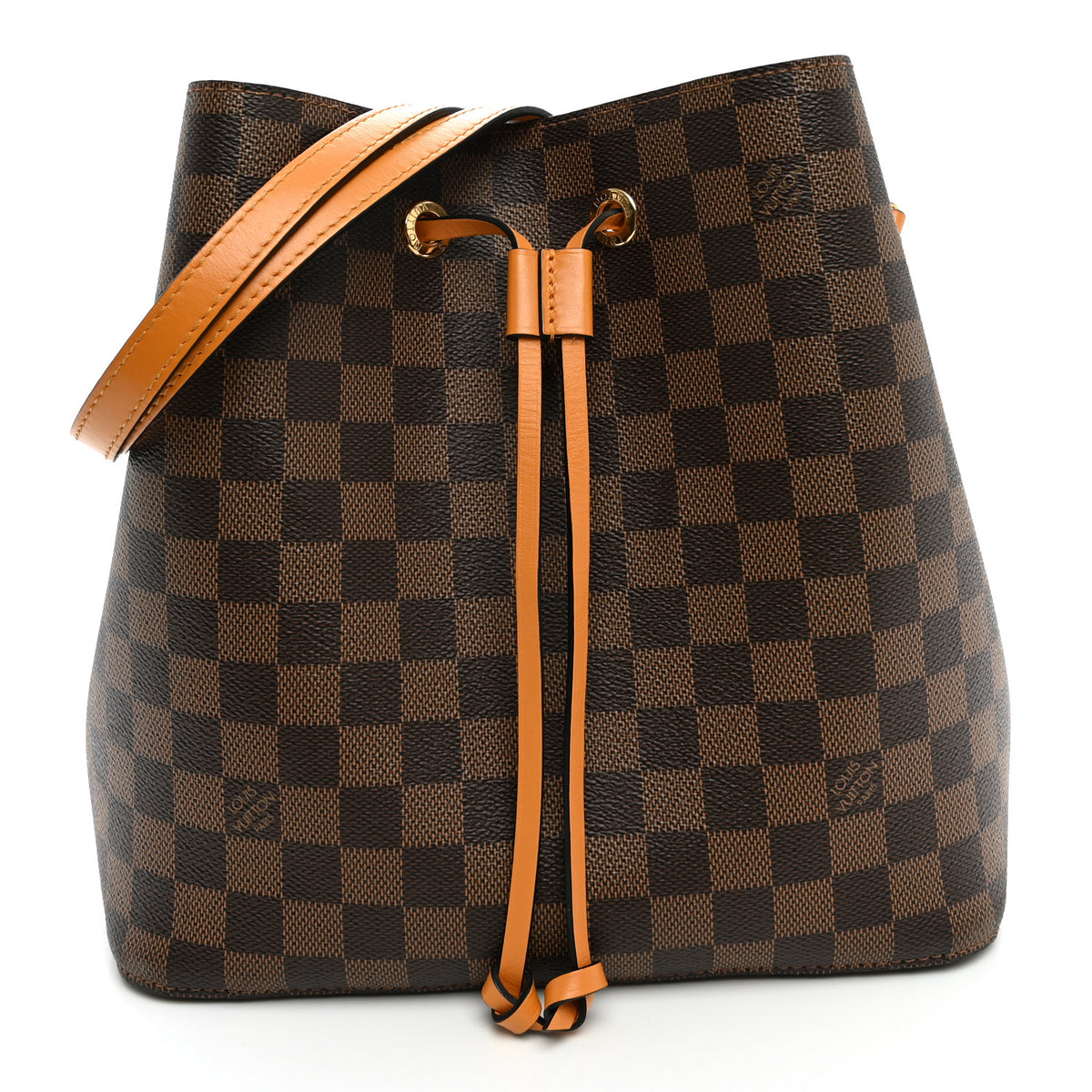 Damier Ebene Neonoe MM Safran