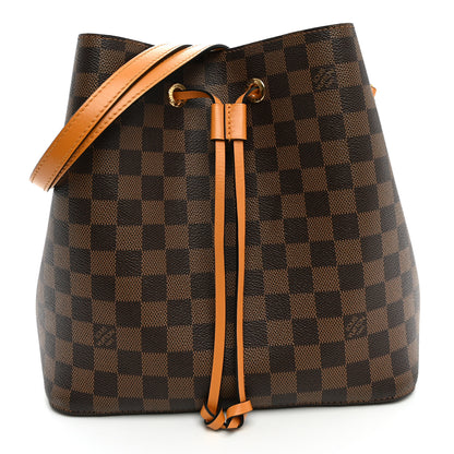 Louis Vuitton Damier Ebene Neonoe MM Safran 1 of 10