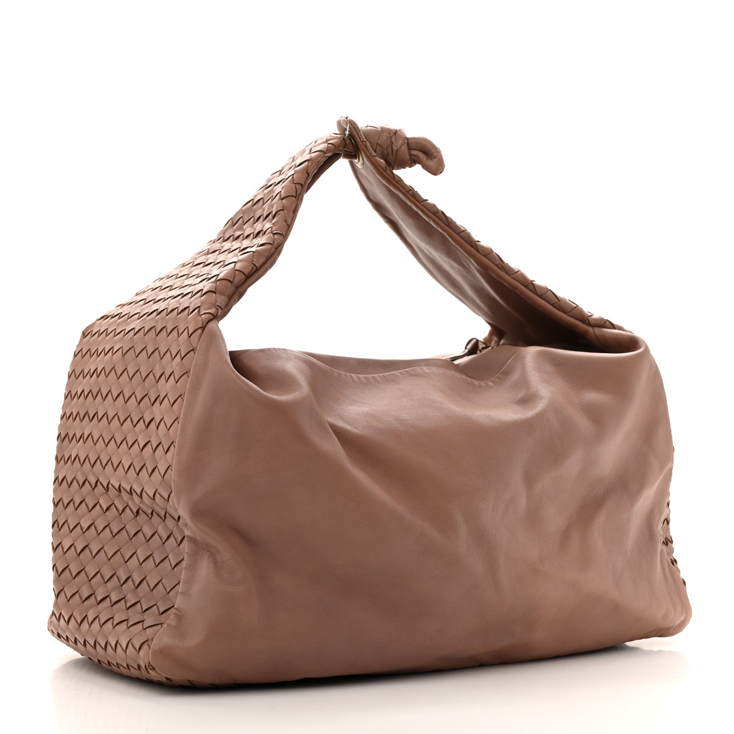 Bottega Veneta Nappa Intrecciato Large Knot Hobo Old Petra 3 of 14