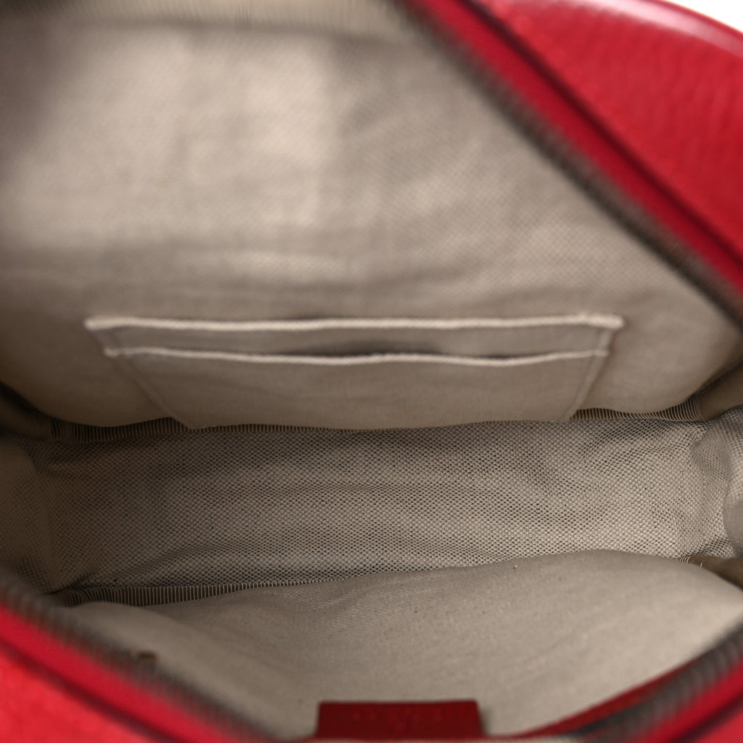 Grained Calfskin Logo Messenger Bag Hibiscus Red