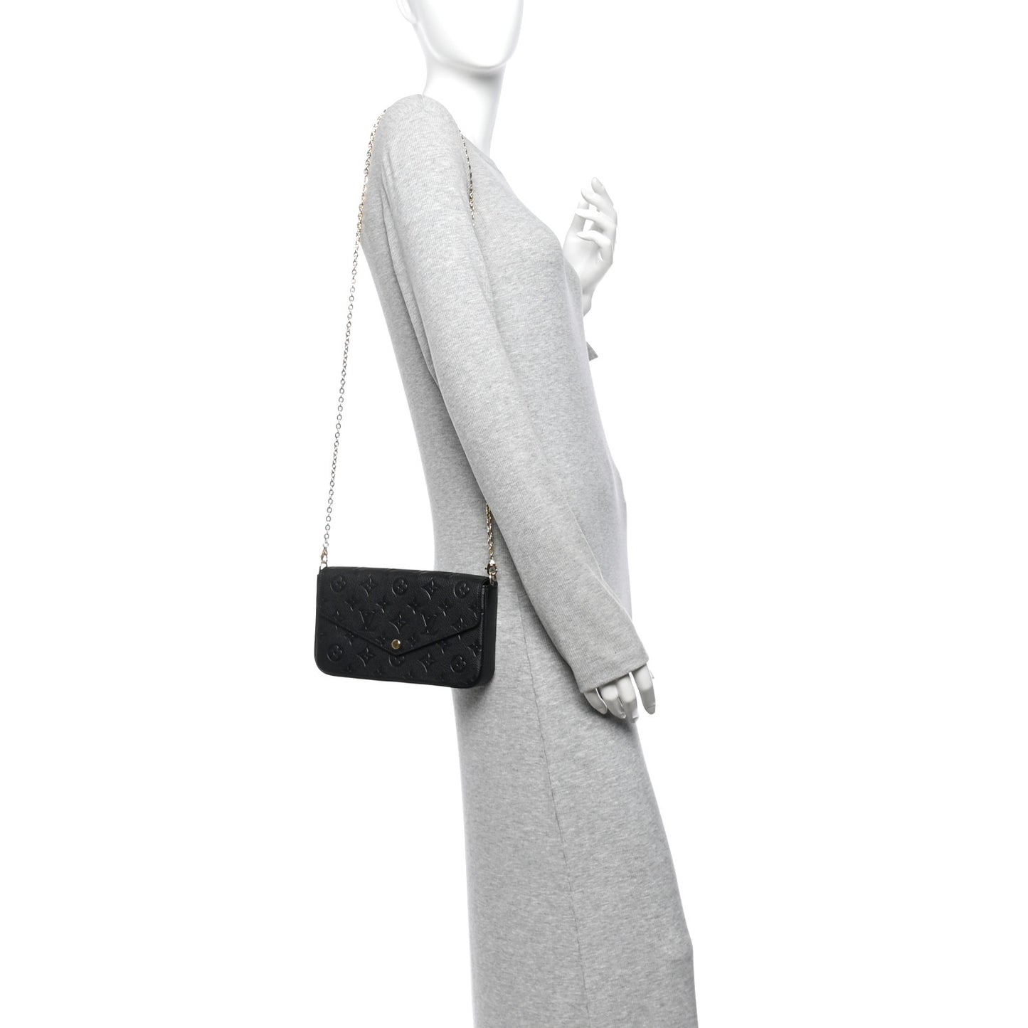 Empreinte Pochette Felicie Chain Wallet Black