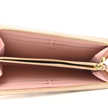 Louis Vuitton Damier Azur Clemence Wallet Rose Ballerine 5 of 7