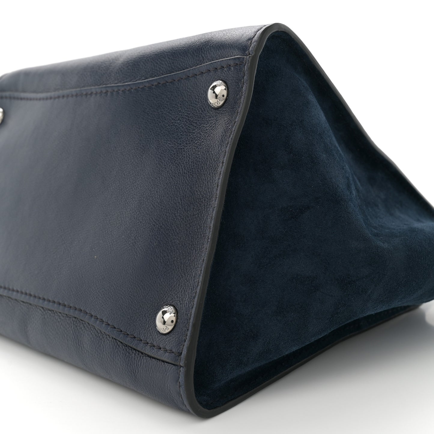 Glace Calf Scamosciato Twin Pocket Tote Baltico