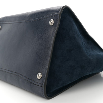 Prada Glace Calf Scamosciato Twin Pocket Tote Baltico 10 of 11