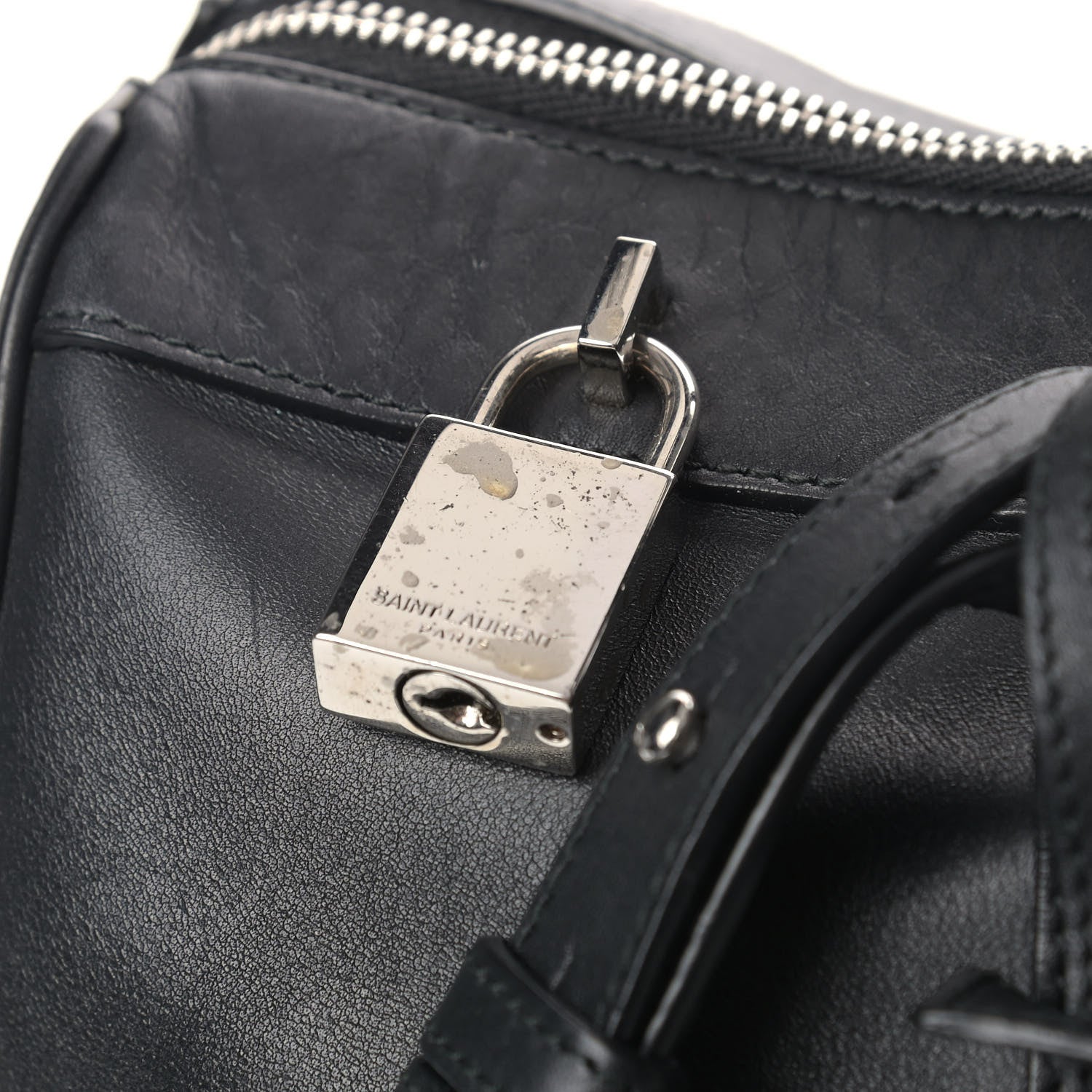 Saint Laurent Calfskin Medium Rive Gauche Duffle Black 10 of 16