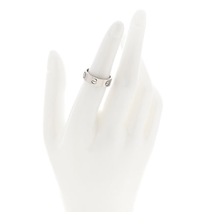 Cartier 18K White Gold 5.5mm LOVE Ring 51 5.75 2 of 5