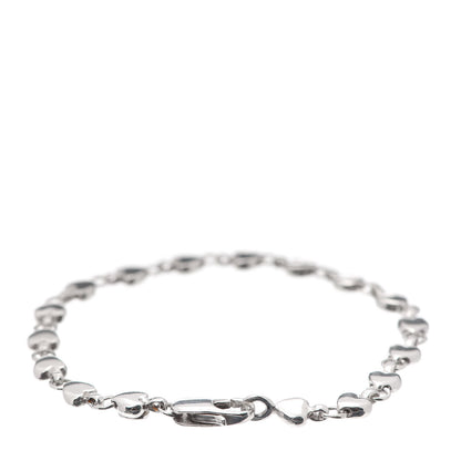 Tiffany Sterling Silver Chain of Heart Bracelet 3 of 5