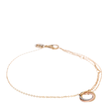 Cartier 18K Pink Yellow White Gold Trinity Bracelet 1 of 4