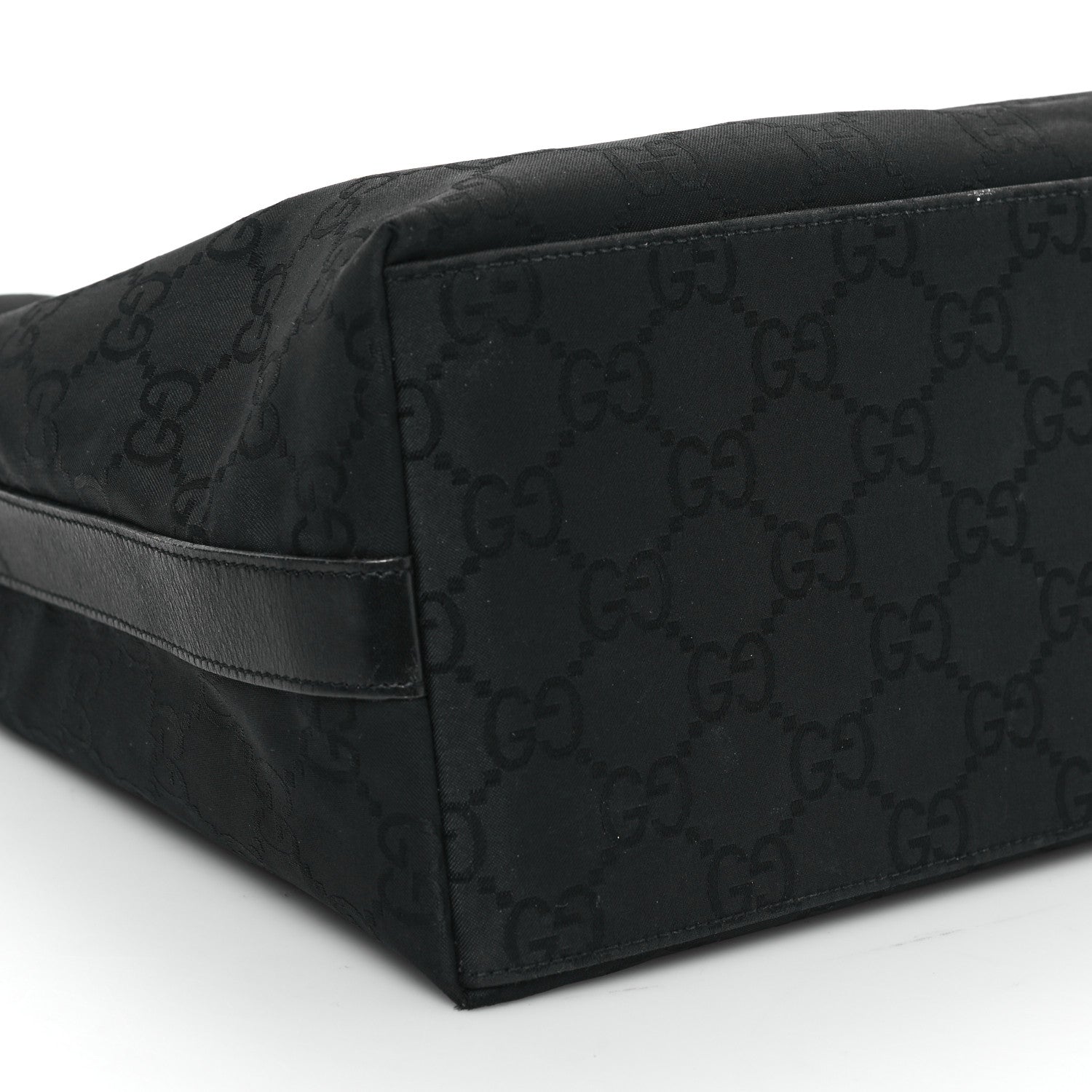 Gucci Nylon Monogram Hobo Black 9 of 12