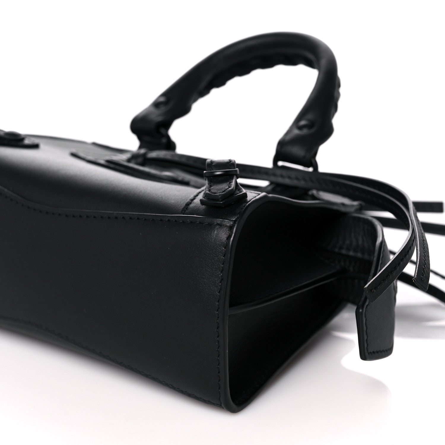 Balenciaga Smooth Calfskin Neo Classic Black Hardware Nano City Crossbody Black 11 of 17