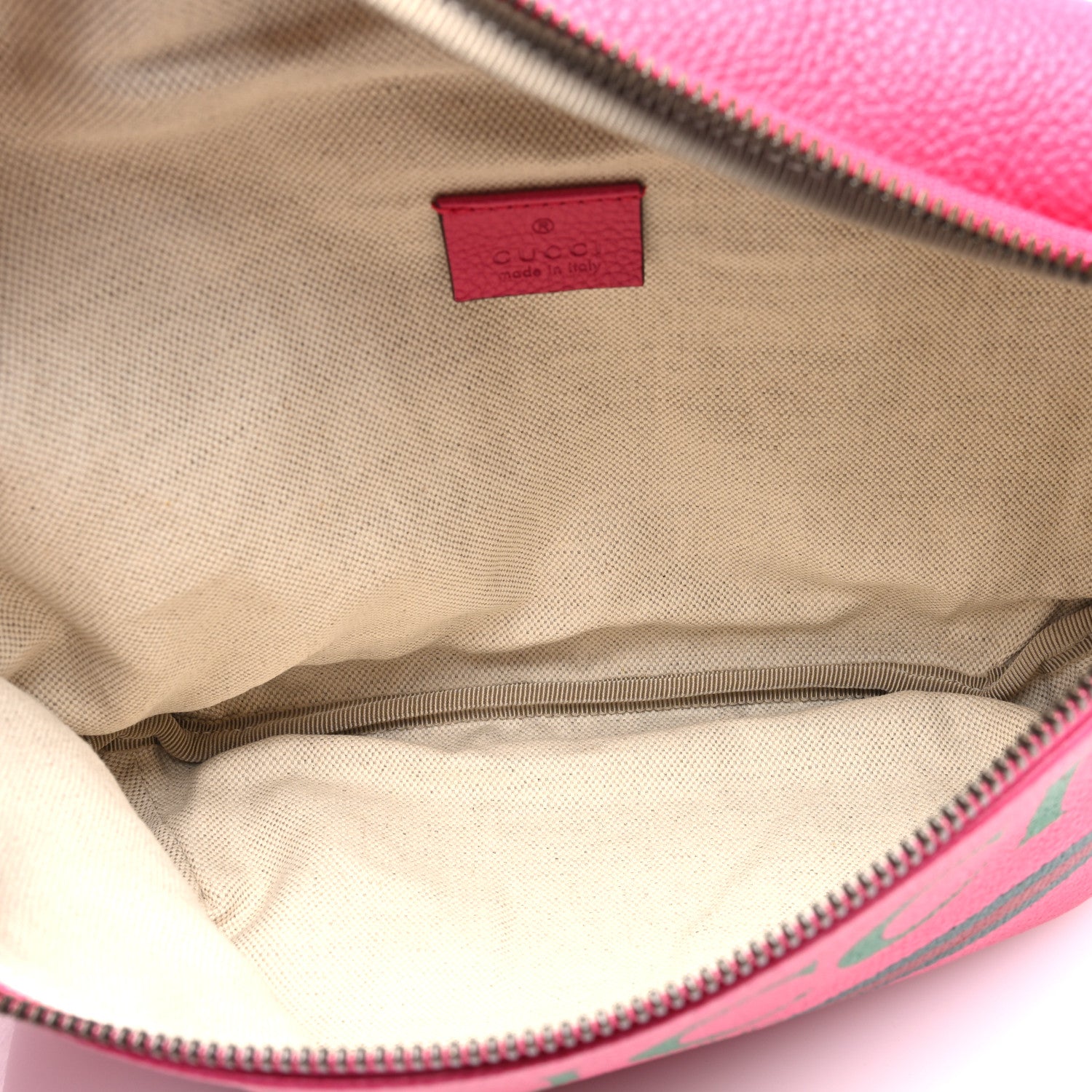 Gucci Grained Calfskin Logo Belt Bag Pink 6 of 11