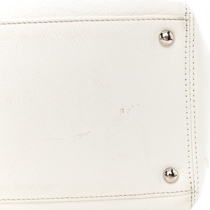Chanel Calfskin Cerf Executive Shopper Tote White 13 of 23