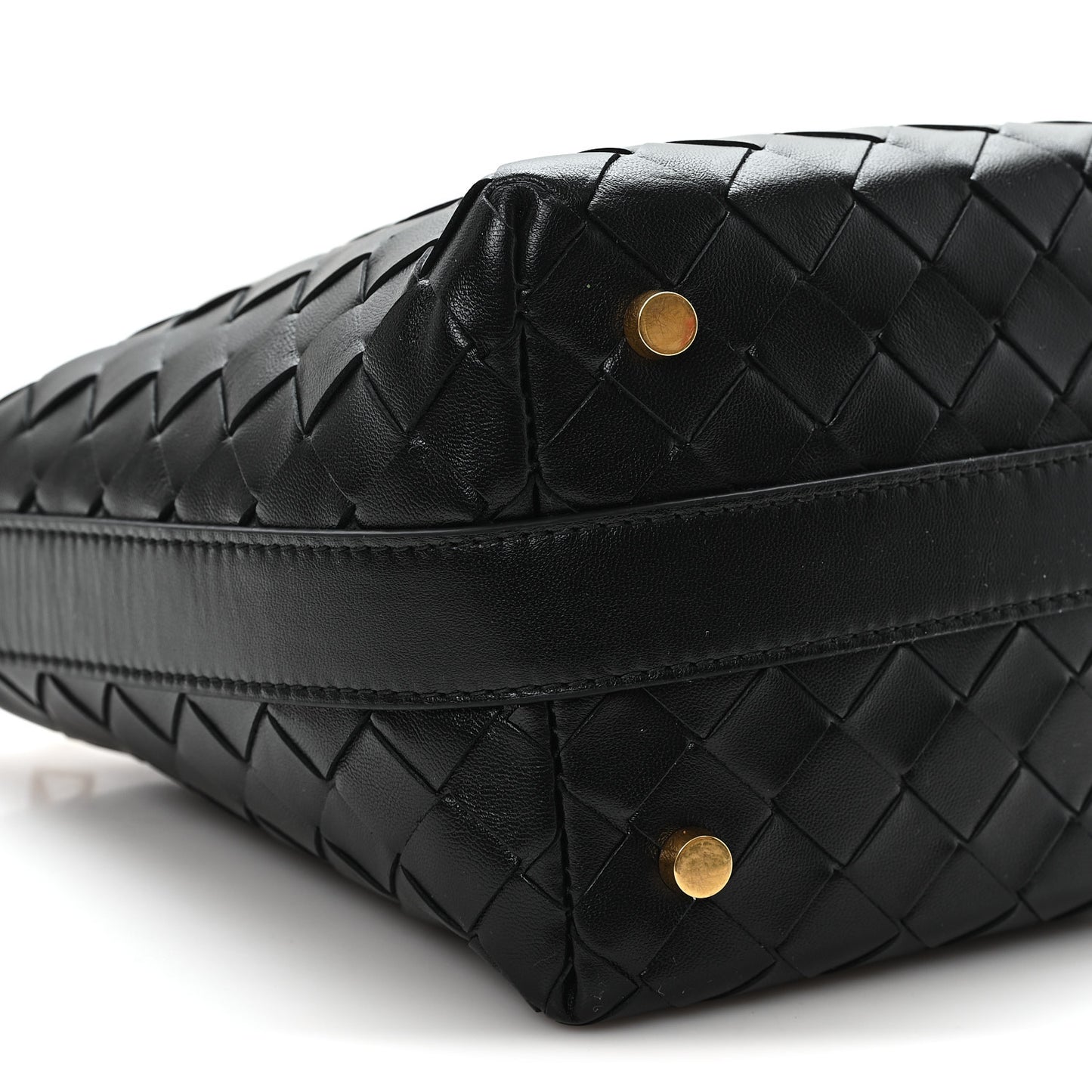 Calfskin Nappa Intrecciato Candy Wallace Black