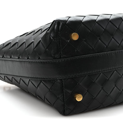 Bottega Veneta Calfskin Nappa Intrecciato Candy Wallace Black 9 of 11