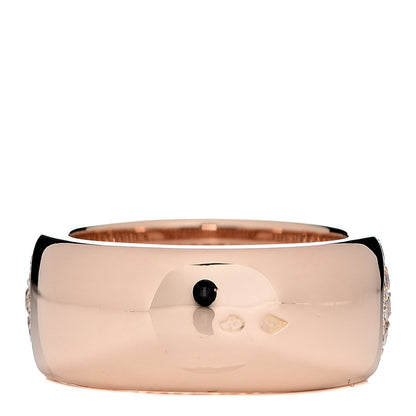 Cartier 18K Pink Gold Diamond 5 Row Half Paved Band Ring 49 4.75 4 of 6