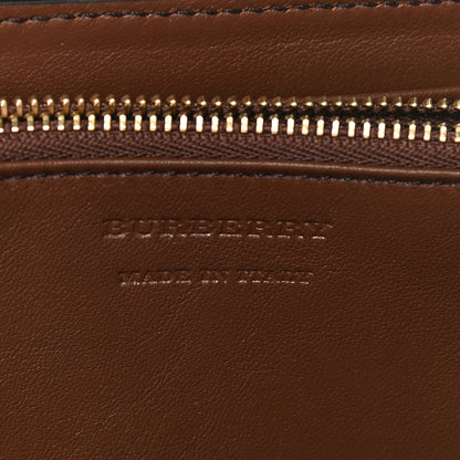 Burberry Calfskin House Check Elmore Zip Around Wallet Tan 6 of 9
