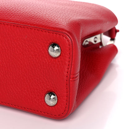 Louis Vuitton Taurillon Capucines BB Rubis 10 of 15