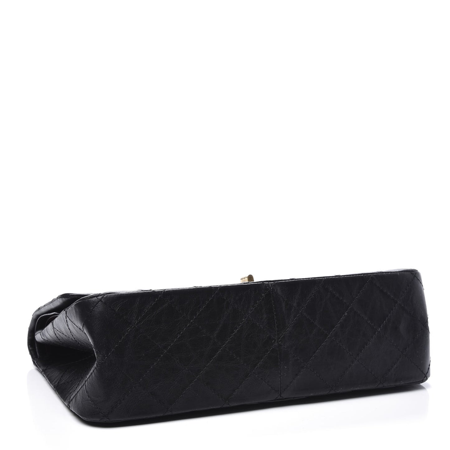 Aged Calfskin Quilted 2.55 Reissue 227 Flap Black